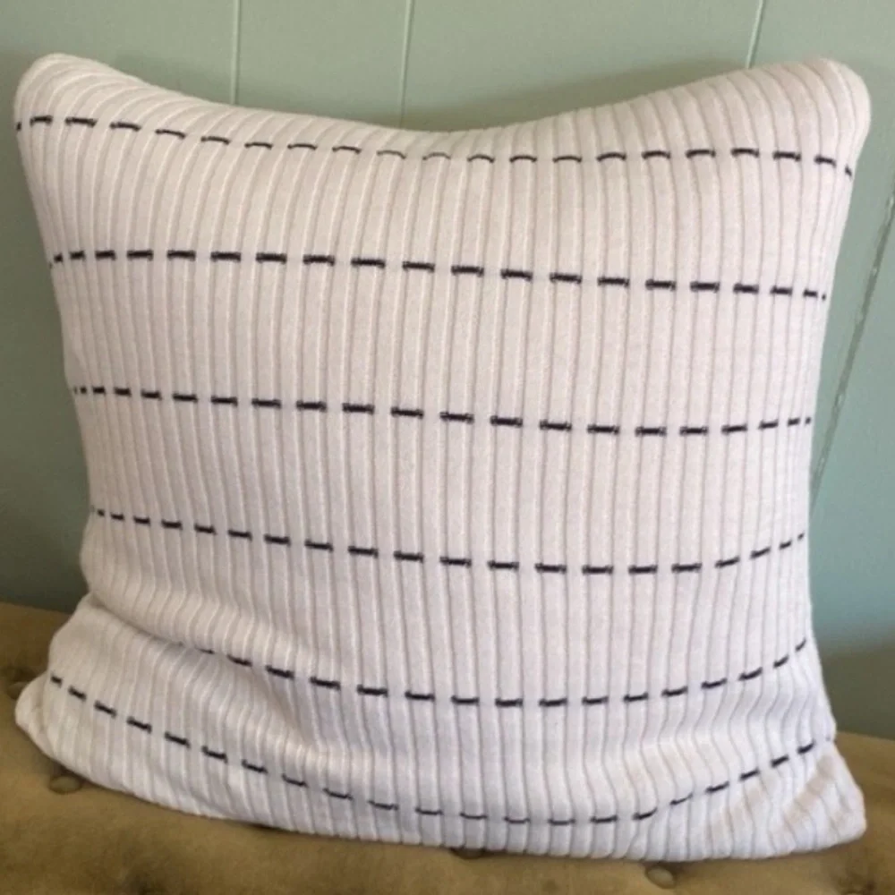 Down Feather Pillow Aztec Dash Cashmere Feel Knit Full Zip Pillow Cover Sample
